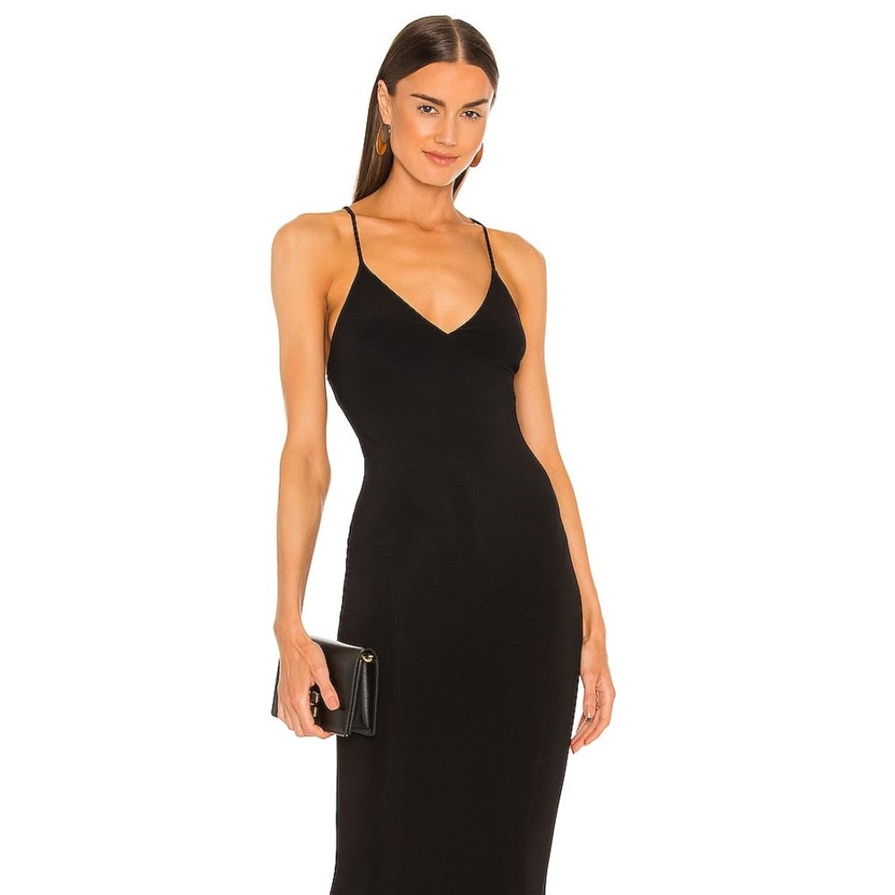 Norma Kamali slip fishtail dress in S